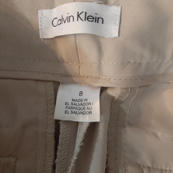 Cream coloured Calvin Klein dress pants - Picture 2 of 3